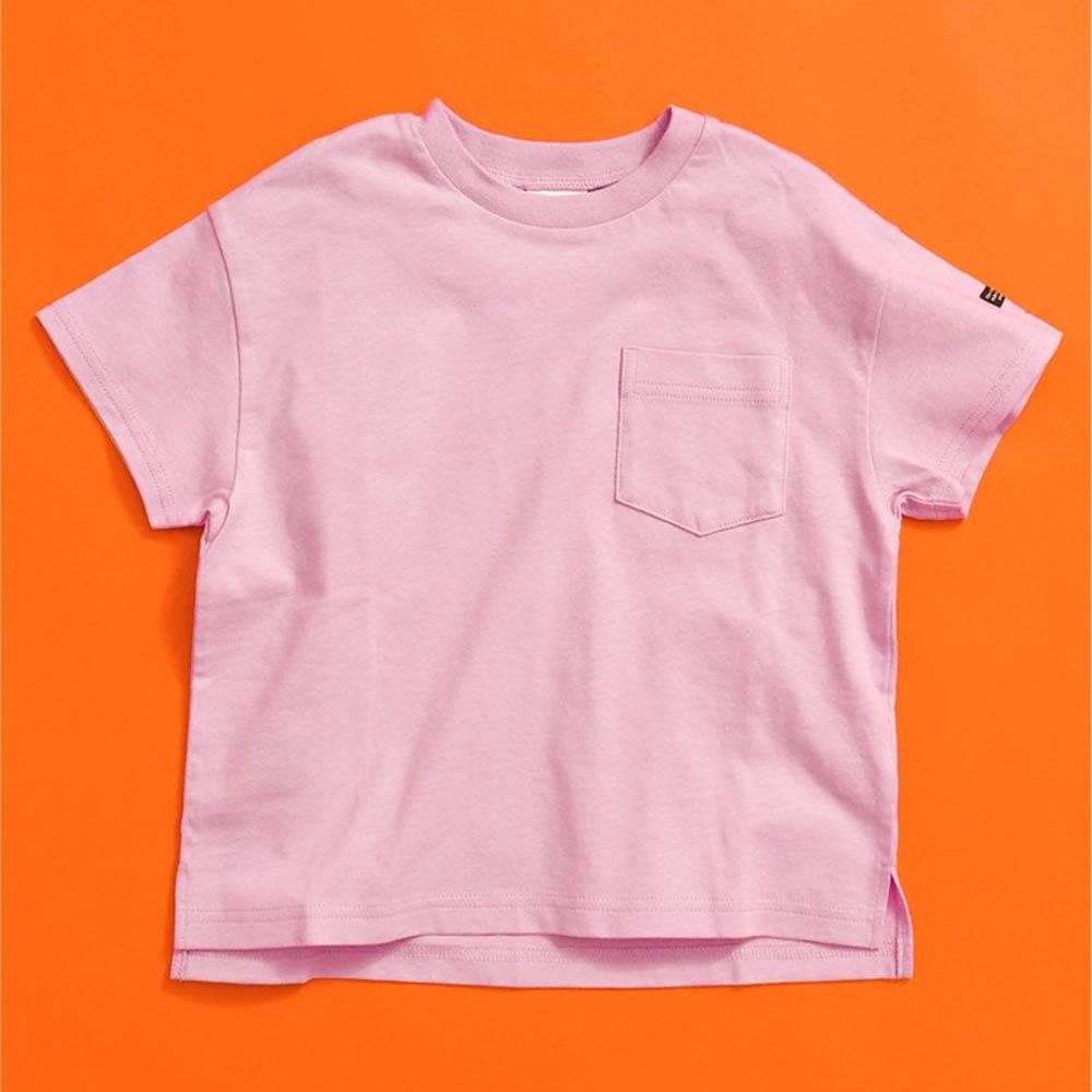 日本 BREEZE - [低價]簡約定番款短袖T恤-素面-粉紅