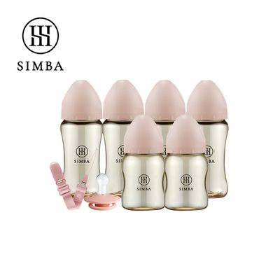Simba 小獅王辛巴 - 咬咬喝喝進階組！新生起手包-日常型-栗粉