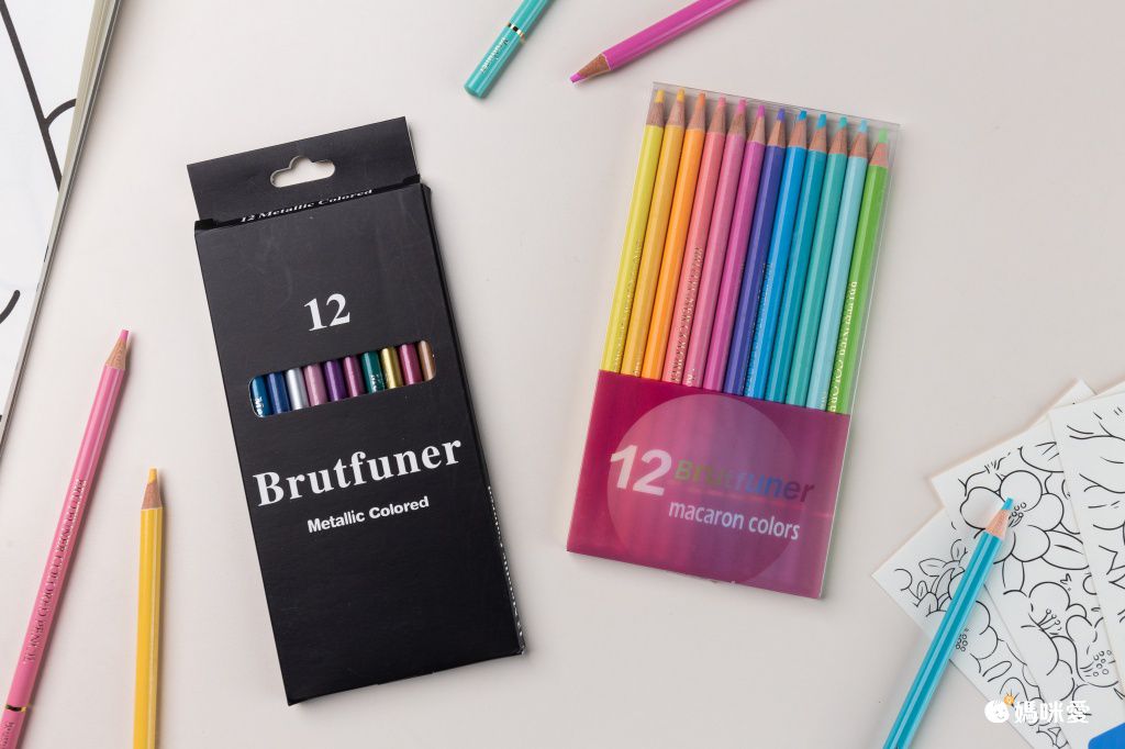 Brutfuner金屬配色彩繪色鉛筆-50色