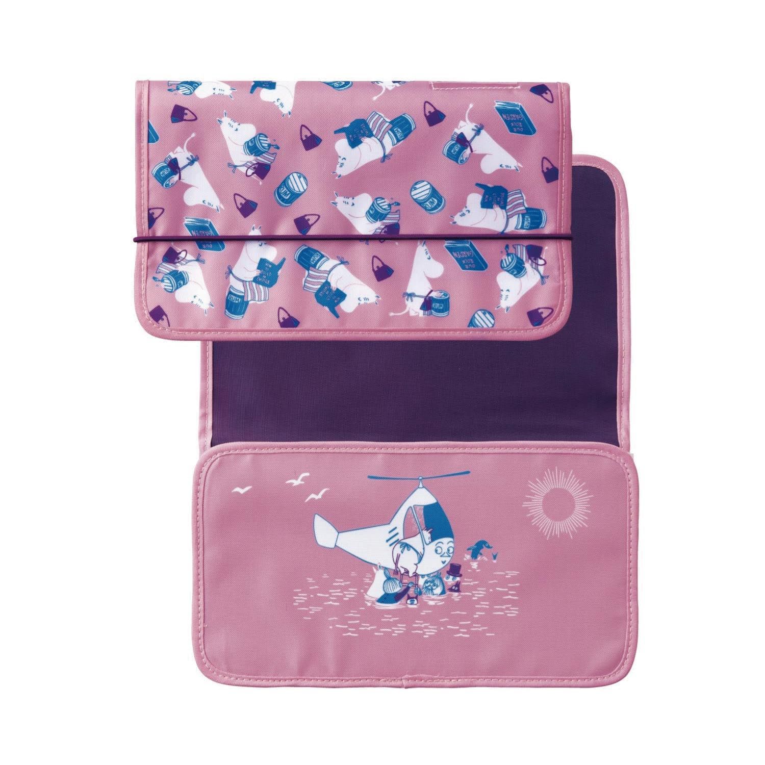 日本千趣會 - moomin多夾層風琴式文件夾(小型文件)-紅 (約25.5x15x2.5cm)