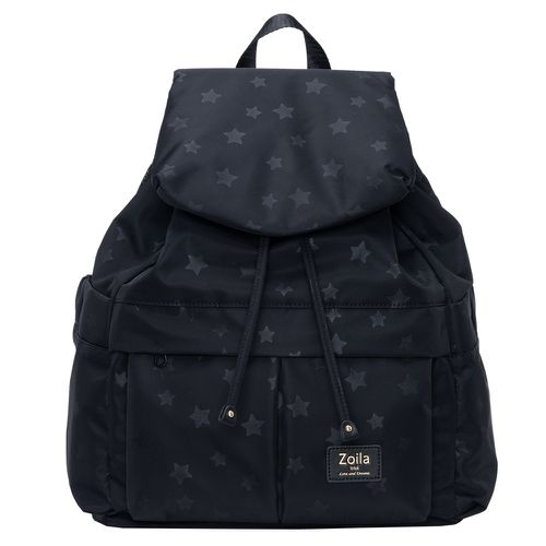 小清新束口後背包-星空黑(L)
