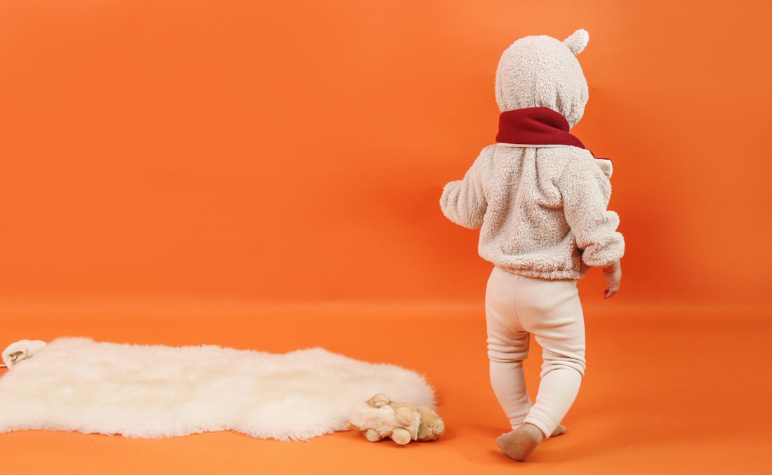 韓國 Babyblee - 鋪棉圍巾-酒紅 (FREE)