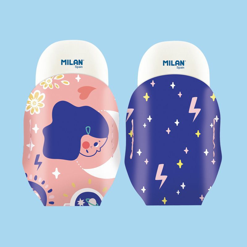 MILAN - 橢圓橡皮擦皮套組_魔法少女_2入組