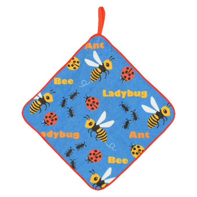 akachan honpo - 擦手巾5條組-昆蟲 (25×25cm)