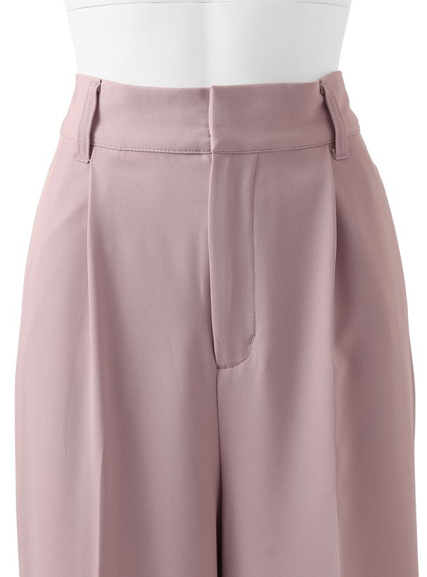 日本 GRL - 美腿修長打褶西裝褲/寬褲-簡約白