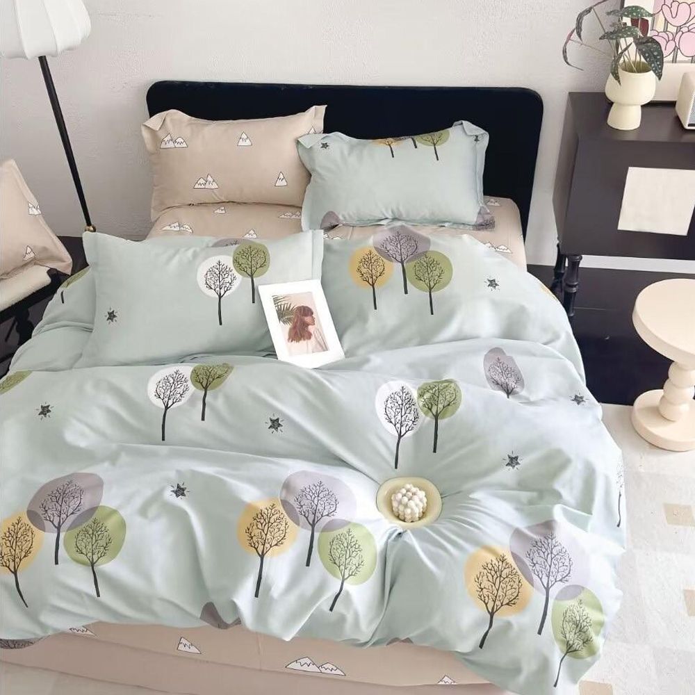 台灣製 極致純棉寢具組-秋末-單人兩件式床包組