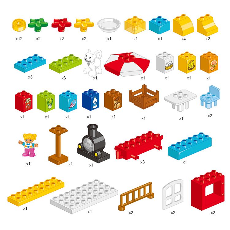 BBlocks - 大顆粒 歡樂火車積木組 77003