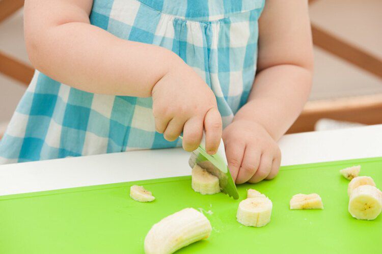 英國 Doddl - 人體工學嬰幼兒學習餐具刀-綠色