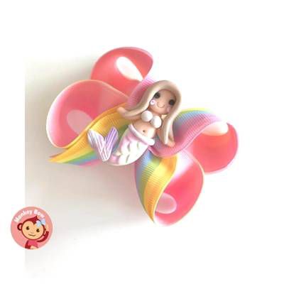 英國 MonkeyBow - 手工髮飾/髮夾-夢幻美人魚-髮色隨機