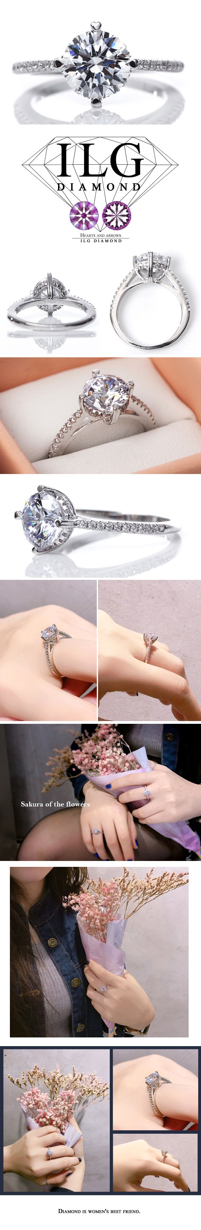 美國ILG鑽飾 - 1.5克拉心繫情緣款-鑽飾第一品牌 唯一永久保固鑽體的名譽商家【Ri125】-加贈高級珠寶級絨布盒1個-外國抗敏材質電鍍頂級白K金色