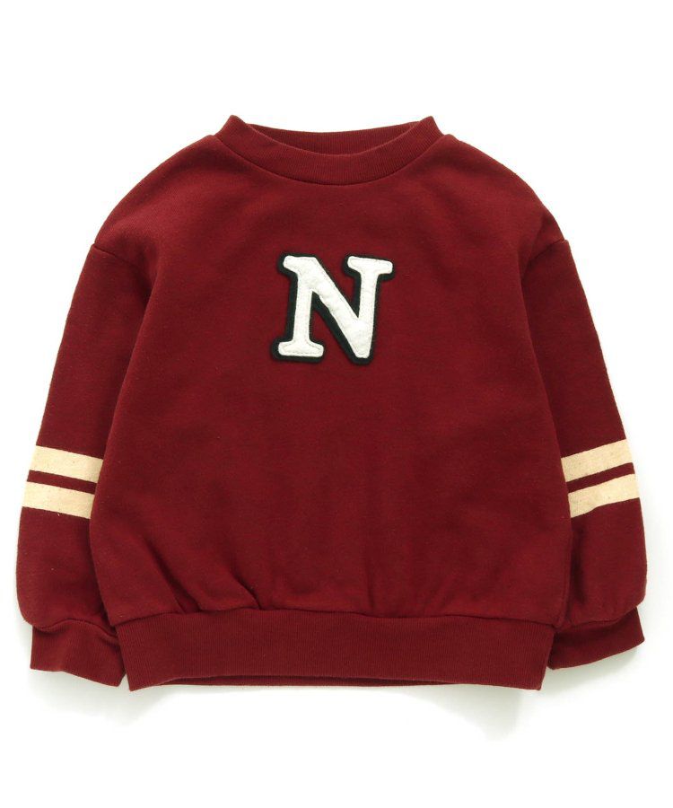 日本 apres les cours - 清爽學院風裏毛長袖運動衫-草綠