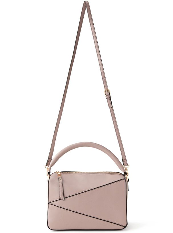 日本 GRL - 2WAY時尚幾何手提/肩背包-櫻花粉 (F)