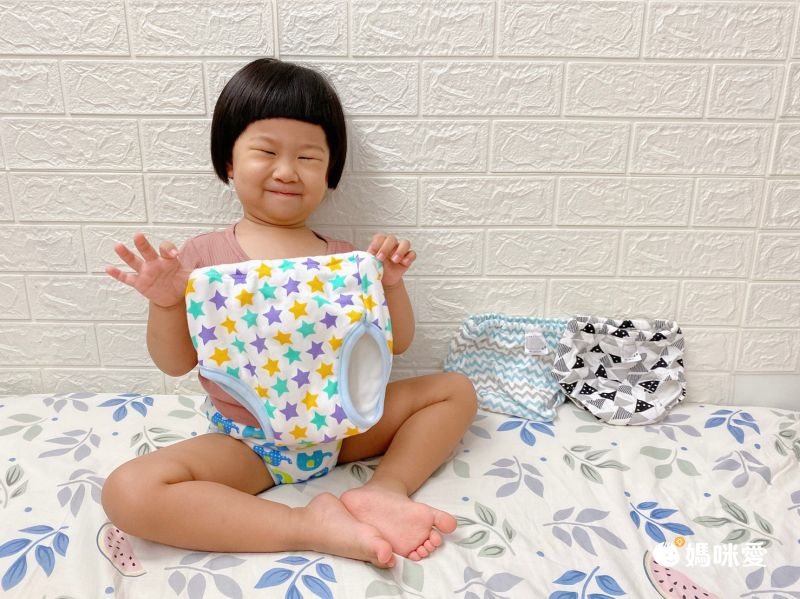 日本 Chuckle Baby - 四層學習褲(兩件組)-素色-粉-密縫式