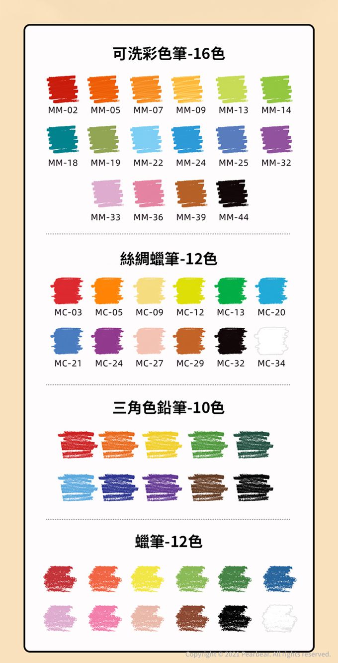 MiDeer - 小小藝術家綜合筆套組