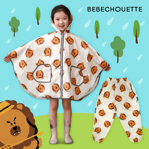 塑化劑檢驗通過✔️【韓國 Bebe Chouette】正韓製兒童斗篷雨衣