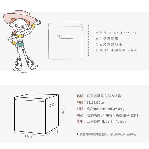 迪士尼 Disney  玩具總動員 火腿 方形收納箱 收納盒 置物箱