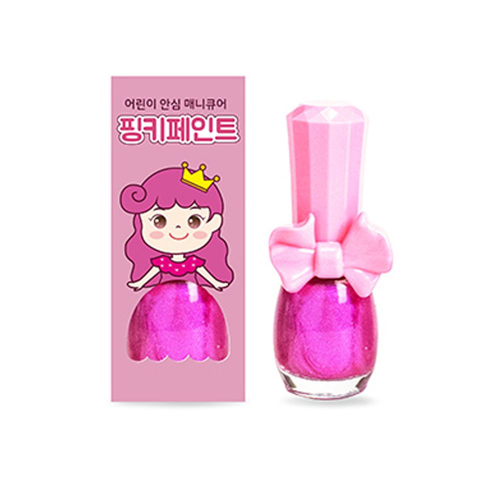 韓國 Pink Princess - 可撕式水性指甲油-少女的夢(亮粉色系）