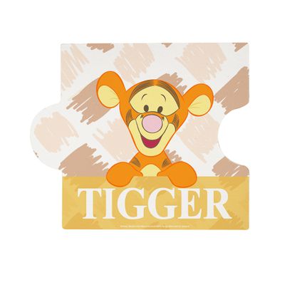 收納王妃 - 迪士尼 Disney QQ維尼系列【塗鴉跳跳虎】拼圖造型珪藻土吸水杯墊 吸水墊12X14X0.5cm