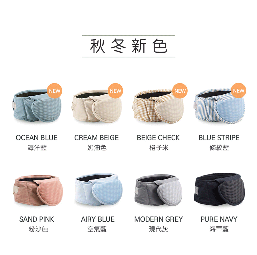 韓國 Bebefit - Light 快展折疊腰凳-海洋藍