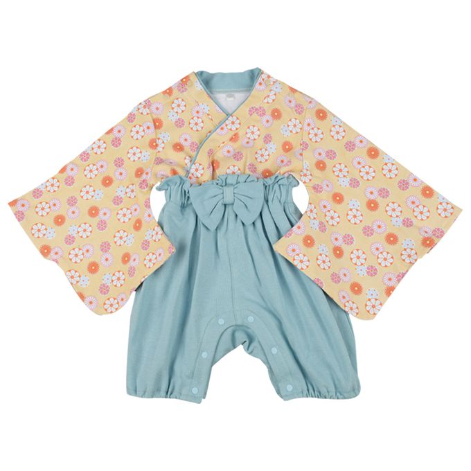 akachan honpo - 袴連身衣-(包屁衣)-淺藍色