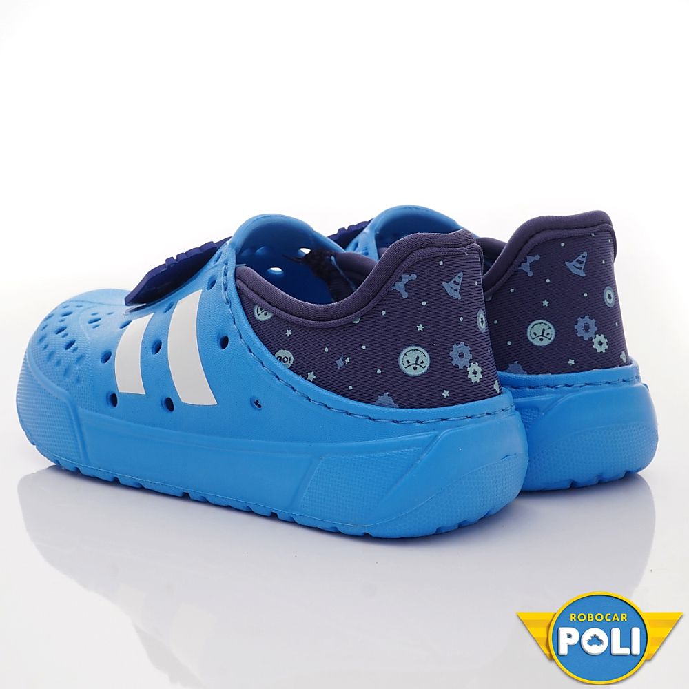 台灣製POLI洞洞休閒便鞋(中小童段)-休閒鞋-藍