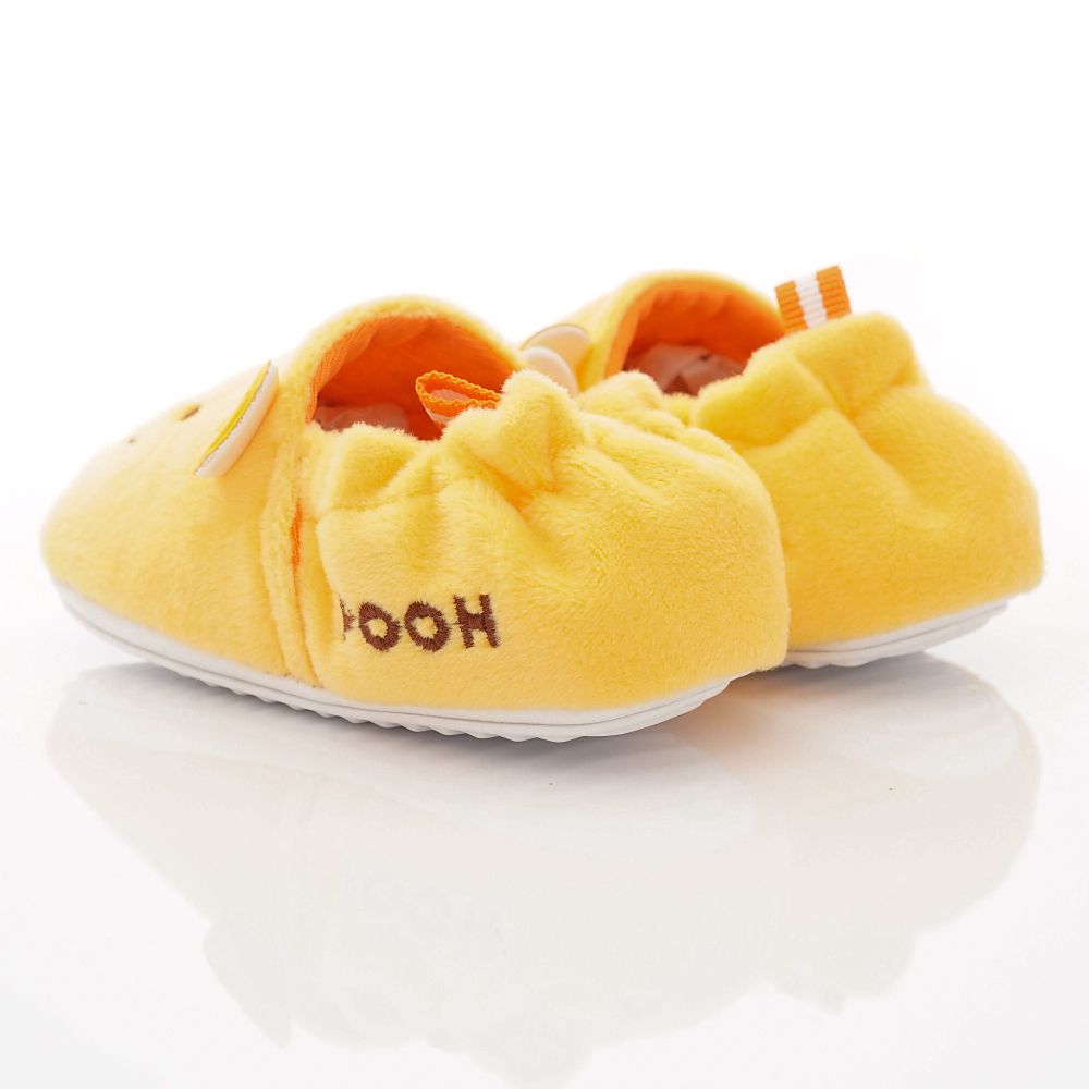 Disney - 迪士尼童鞋-維尼電繡絨毛學步鞋款 (寶寶段)-黃