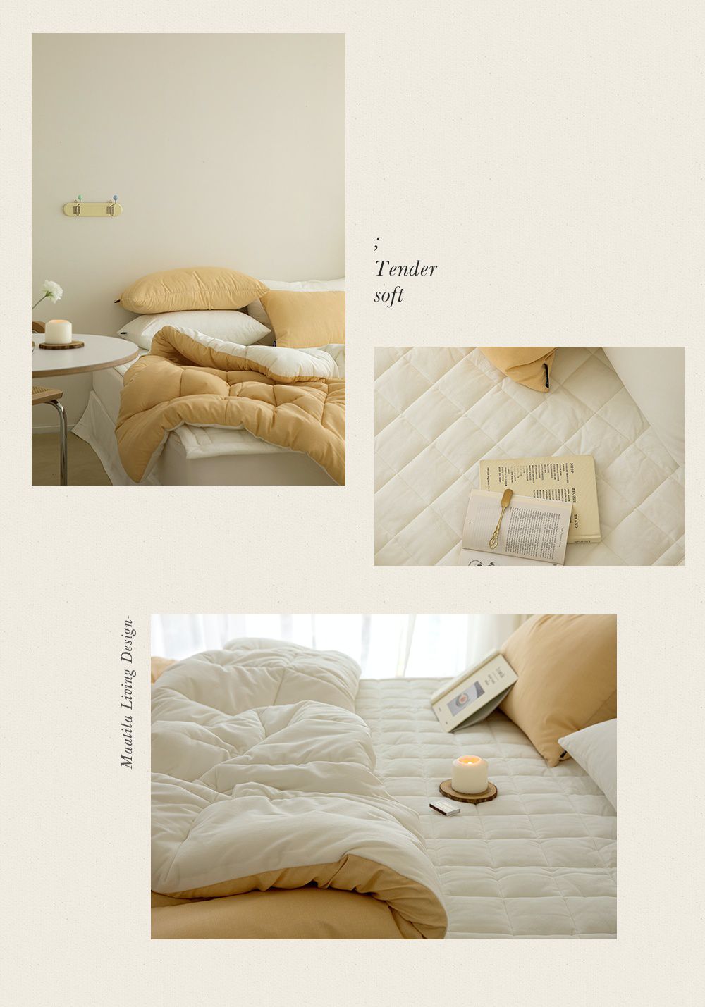 韓國 Maatila - 可水洗超細纖維棉花糖棉被-香橙蒟蒻