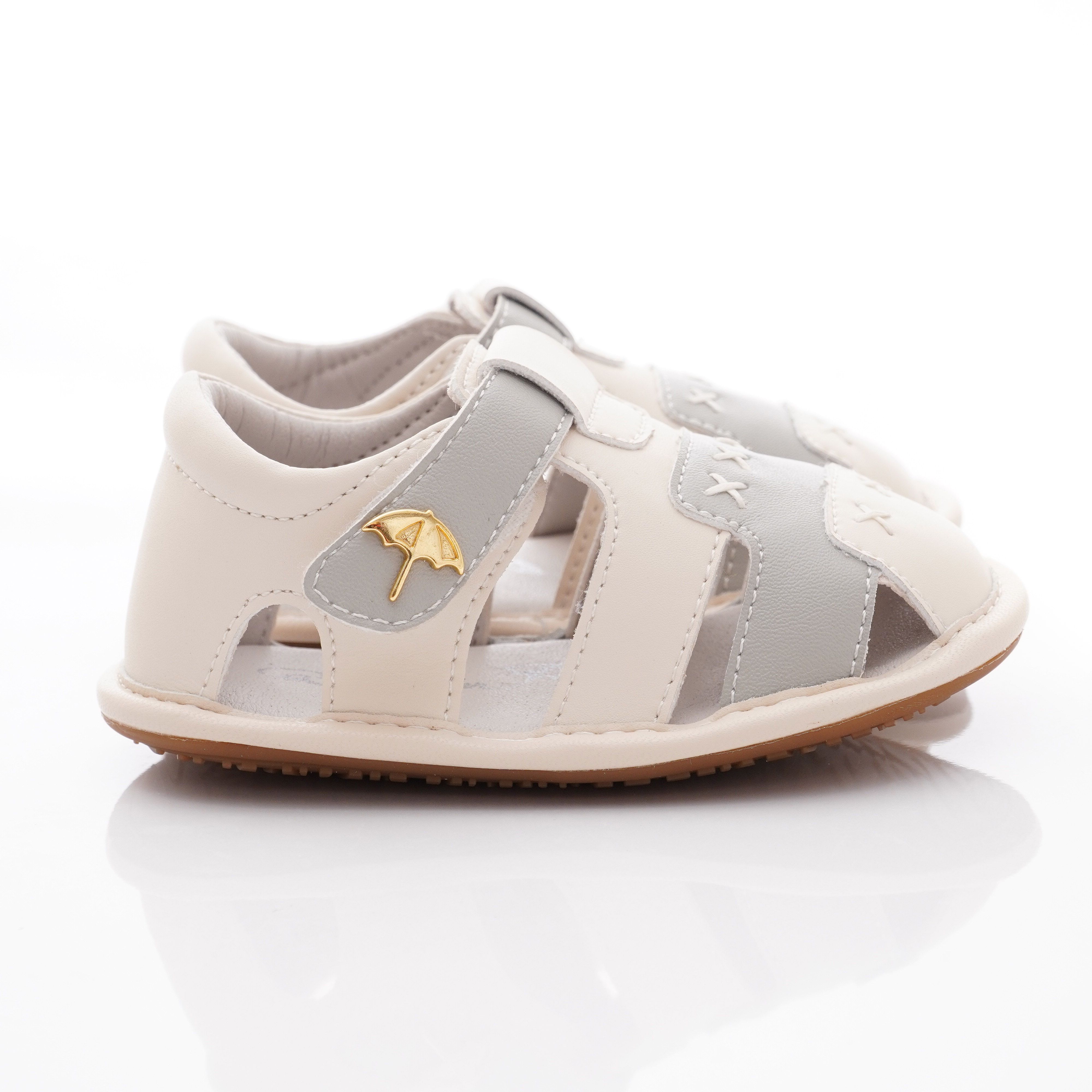 Arnold Palmer 雨傘牌 - 護趾軟軟學步涼鞋款(寶寶段)-灰