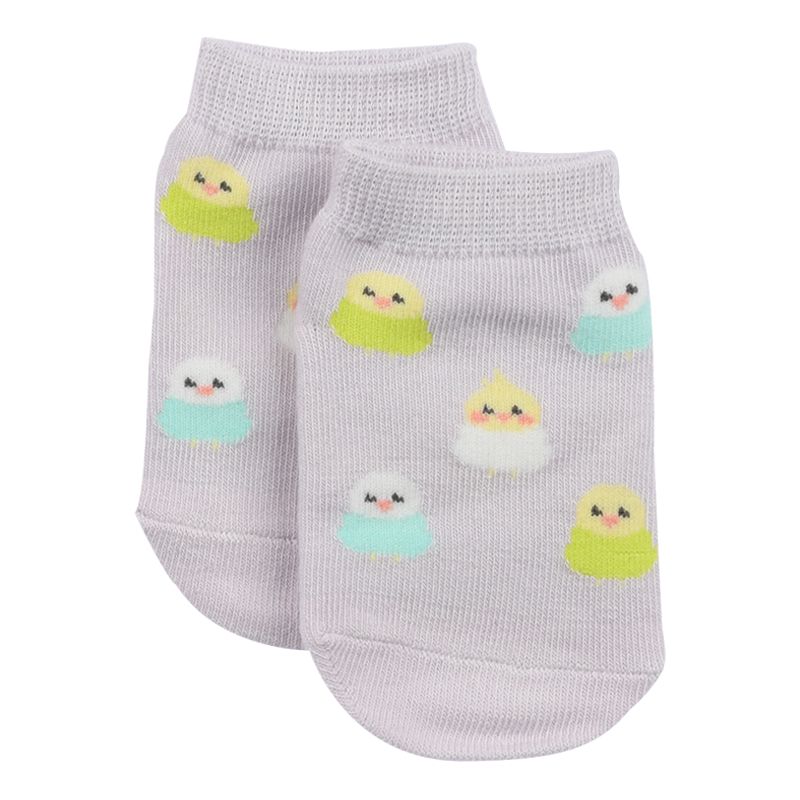 akachan honpo - 女襪3雙組-鸚鵡-粉紅色 (9～14cm)