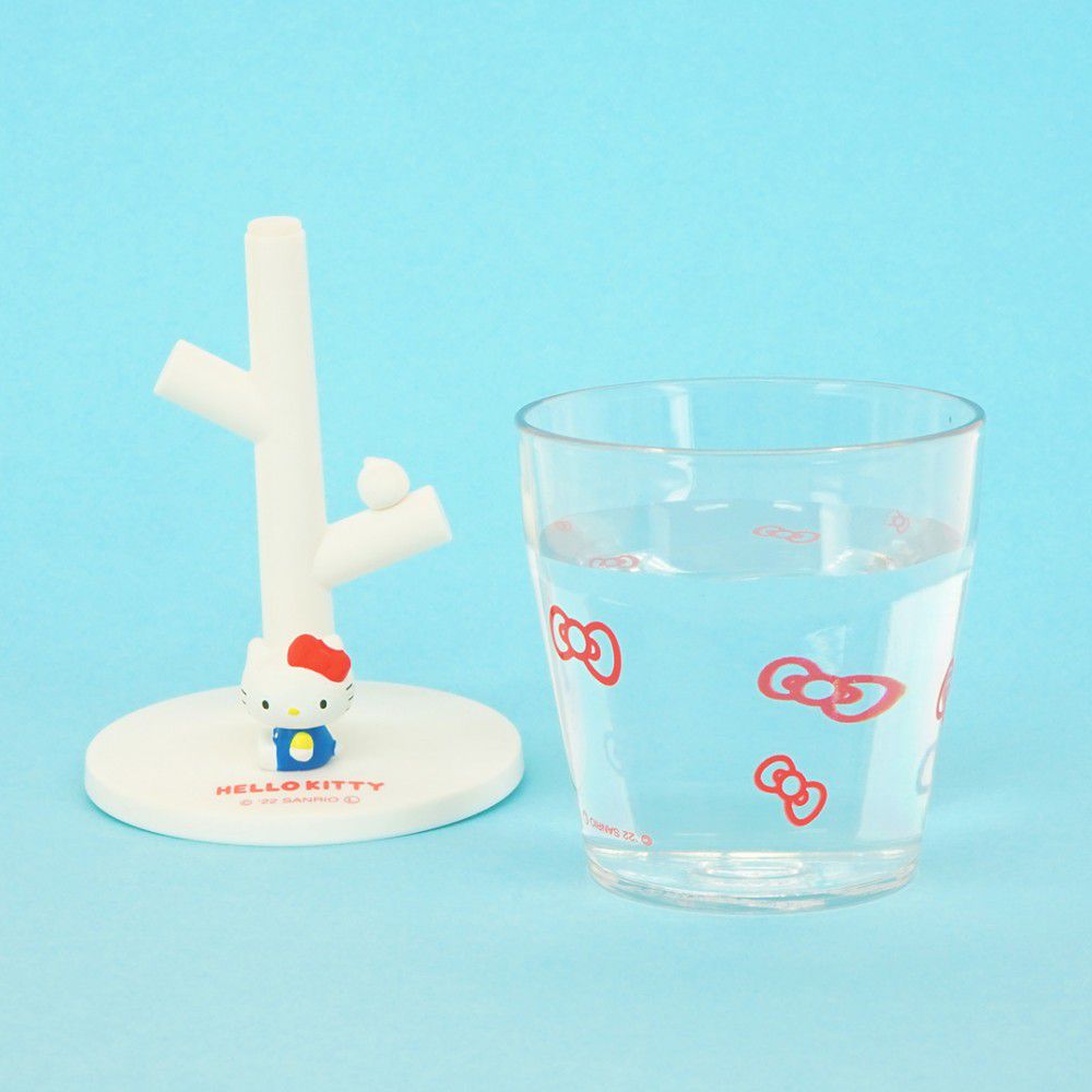 日本 Hashy - 樹枝造型杯架/漱口杯組-兒童用-Hello kitty (杯子Φ5.8x5.8cm)