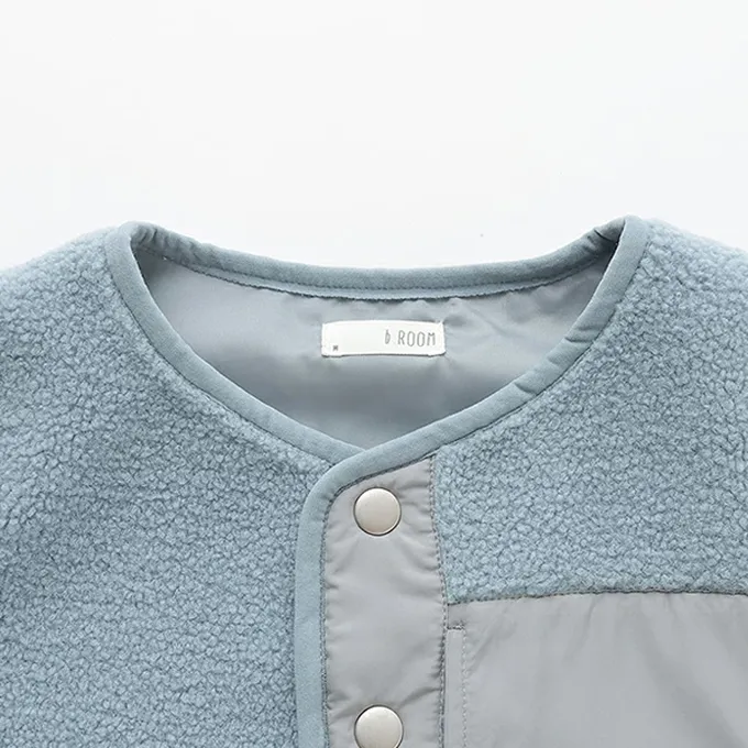 日本 b-ROOM - 可愛毛毛保暖背心-白