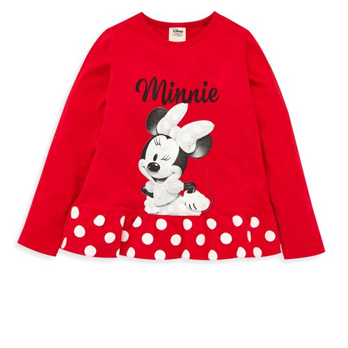 麗嬰房 Disney - 米妮系列小甜心荷葉-紅色