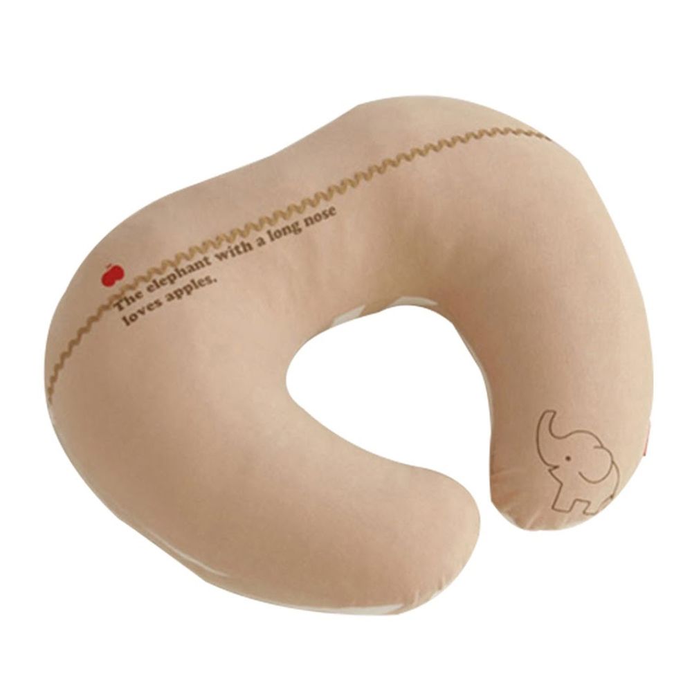 JoyNa - 多功能舒適授乳枕 哺乳枕 (枕套可拆洗)-咖啡小象 (43*58*6cm)