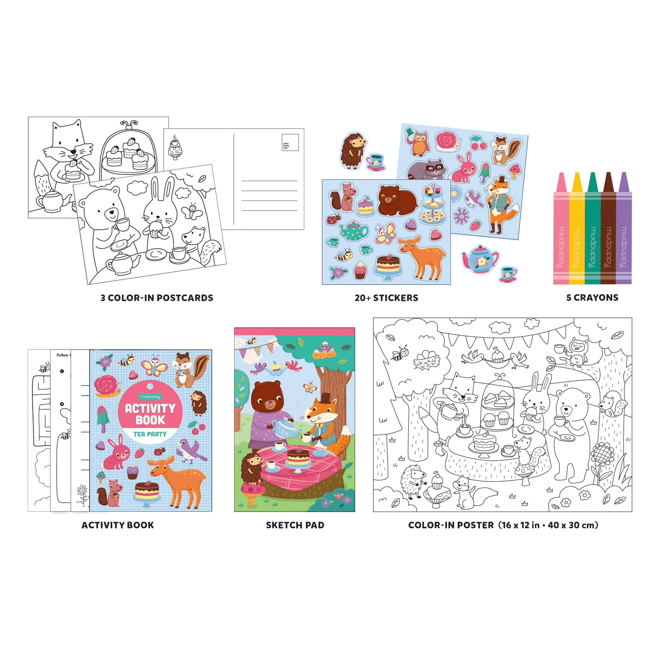 美國 mudpuppy - 隨身遊戲組-午茶派對