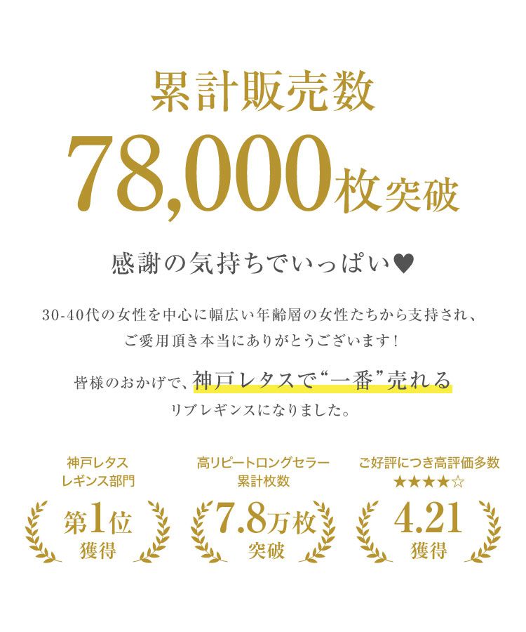 日本 Kobe Lettuce - 絕對美腳！彈性羅紋長褲-粉紫