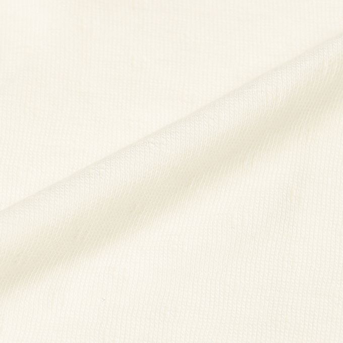 akachan honpo - 長袖蓬鬆有機棉連身衣-米白色 (50～70cm)