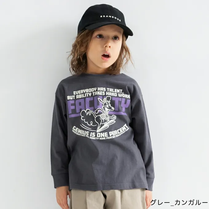 日本 BRANSHES - 100%棉 美式印花薄長袖上衣-吉普車-白