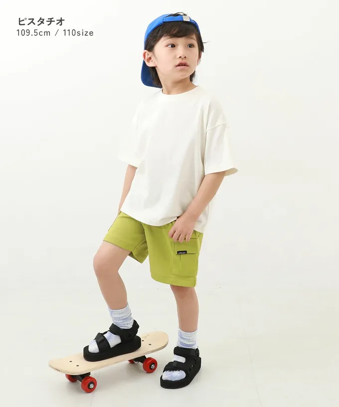 日本 devirock - 涼感速乾網眼 工裝口袋短褲-卡其棕