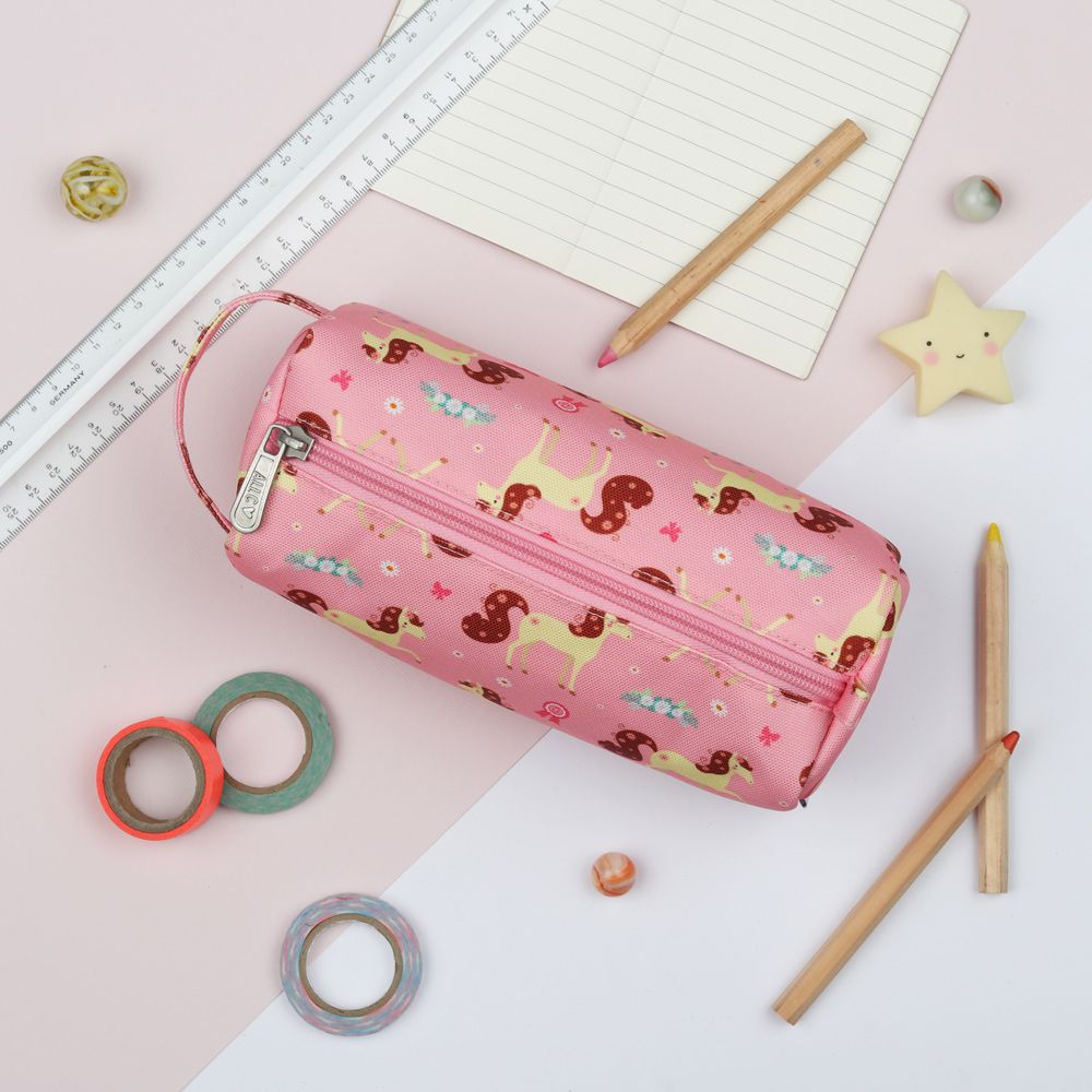 荷蘭 A Little Lovely Company - 筆袋-粉紅小馬