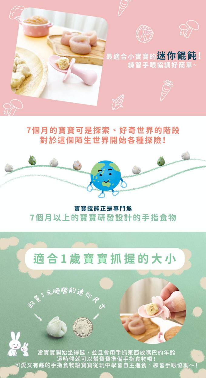 兔比媽咪廚房 - 寶寶餛飩-虱目魚嫩雞-(25顆/100顆)