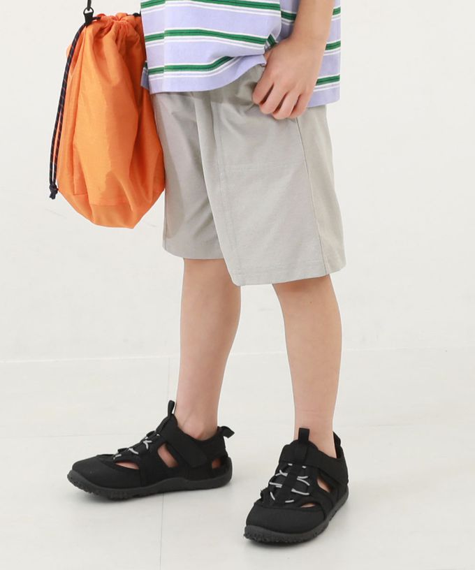 日本 devirock - 防污抗UV 舒適機能短褲-中線耐看款-黑