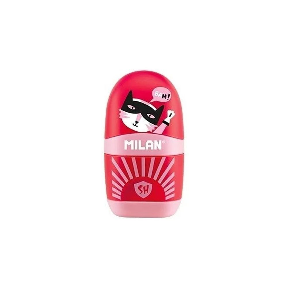 MILAN - 太空膠囊橡皮擦+削筆器_宇宙超人_啾咪