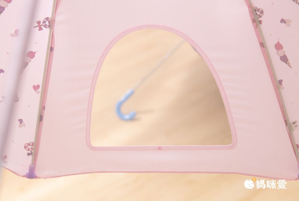 akachan honpo - 透明窗雨傘-冰淇淋-粉紅色