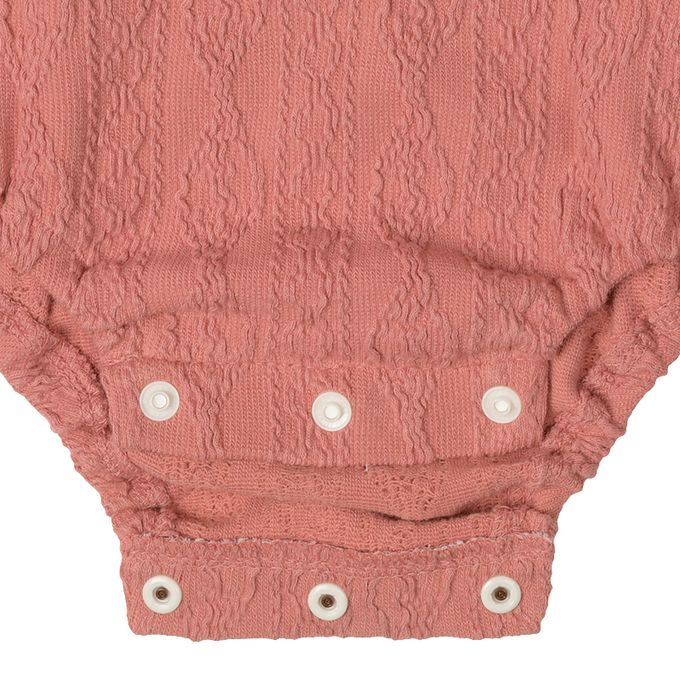 akachan honpo - 長袖包屁衣 蓬蓬版型-刺繡-紅色