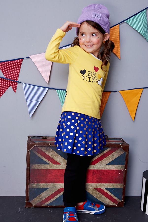 麗嬰房 Disney - baby 米妮系列甜密長袖上衣-月光黃