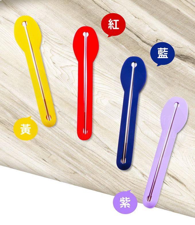 潔豹 - 316不鏽鋼 健康矽膠套餐具組 (316筷子+316湯匙+矽膠套)-藍色