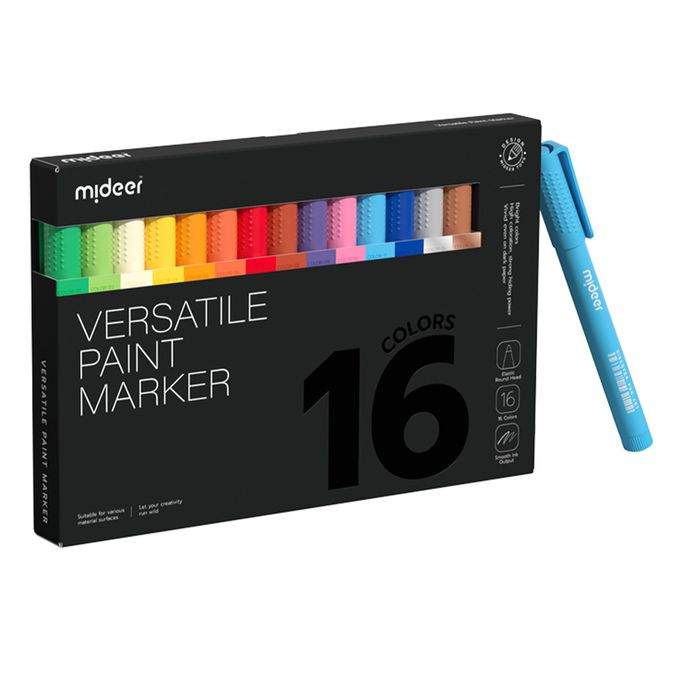 MiDeer - 創意水性油漆塗鴉筆(16色)
