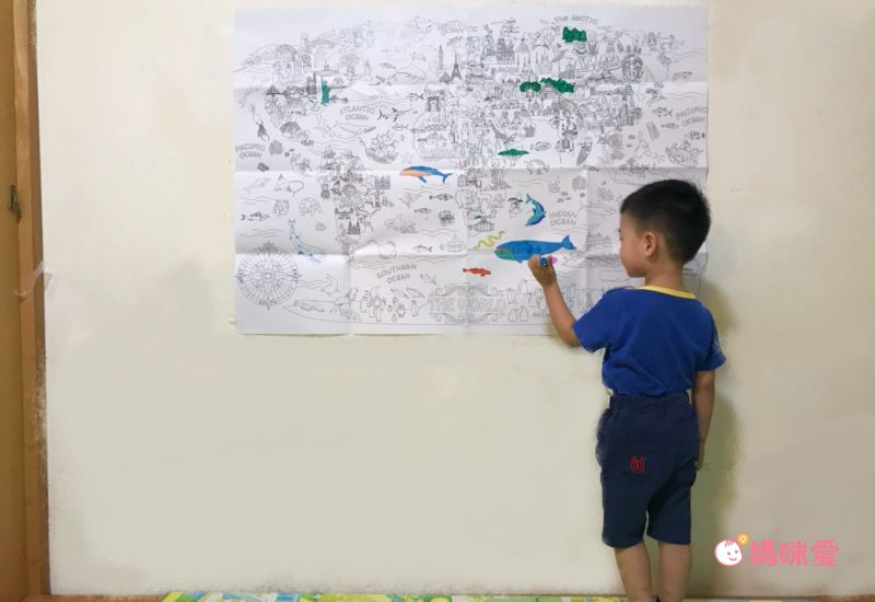 邊塗鴉邊環遊世界【西班牙JoanMiro】巨幅塗鴉紙