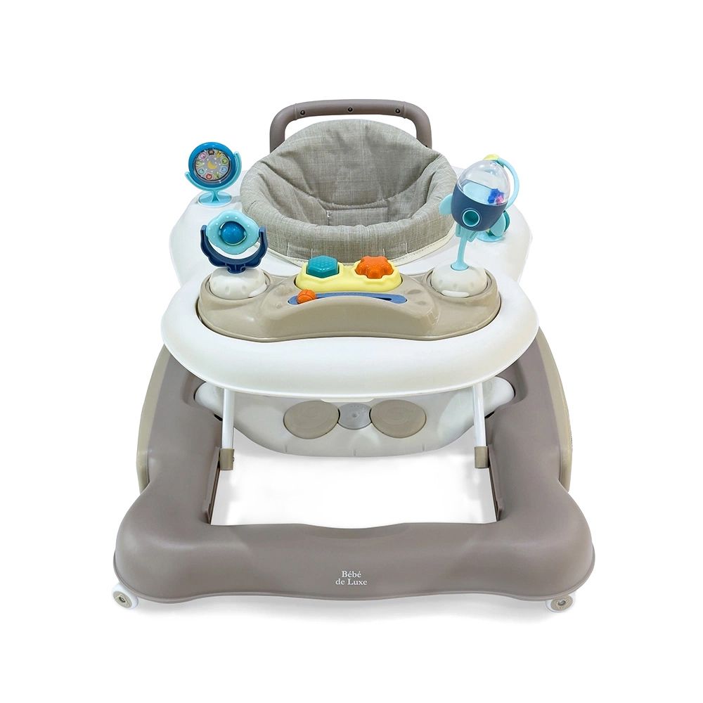 五合一嬰幼兒學步車(附玩具)-米色