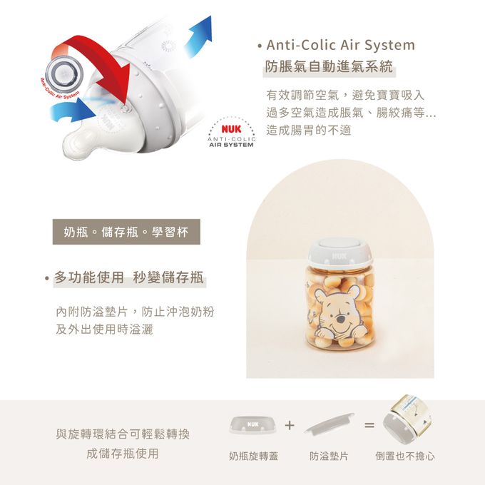 德國 NUK - Disney小熊維尼聯名新生兒禮盒